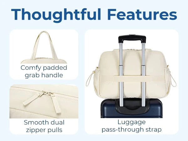 The All-Set Weekender Duffel in Bunny Pink